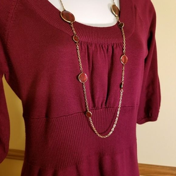Cranberry Sweater Dress NWOT. - Picture 3 of 3